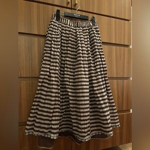 Runaway Bicycle striped reversible skirt
